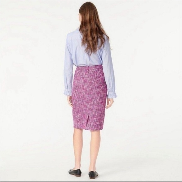 Jcrew pink autumn tweed skirt - Picture 2 of 7